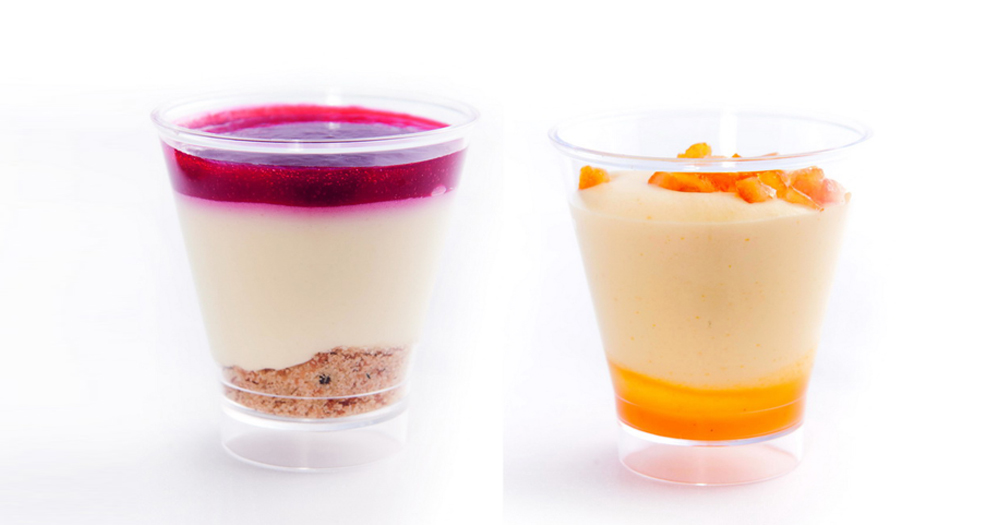 Mango-passievruchten mousse